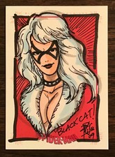 Black Cat Spider-Man Archives color sketch card 1/1 Brian Kong