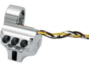 Performance Machine Moto Switch Assembly 4 Button Clutch Side Black - 1 Inch - Picture 1 of 1