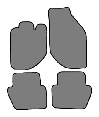 1998-2005 Volvo C70/S70/V70 4pc Custom Fit Carpet Floor Mats - Black - Image 1 of 4