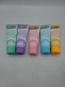Bathtub Fingerpaint Soap Green Purple Pink Blue Orange  3 Oz (Sealed) - Picture 1 of 12