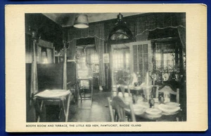 The Little Red Hen Booth Room Terrace Inn Pawtucket Rhode Island Postkarte - Bild 1 von 2