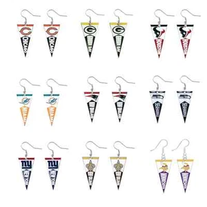 Pendientes colgantes banderín NFL - Elige tu equipo - Imagen 1 de 3