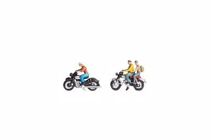 NOCH Motociclista, Pintados a Mano Modelismo Figuras, para Escala N en 1:160 - Imagen 1 de 1