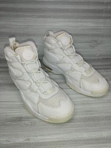 2017 Nike Air Max2 Uptempo 94 Triple White 922934-100 Barkley Mens Size-11. EUC - Picture 1 of 12