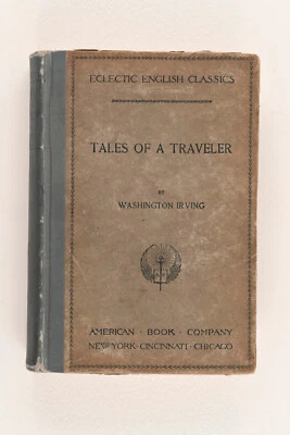 Antique Book "Tales of a Traveler" by Washington Irving 1894 Edition HC Book Foto 1 de 4