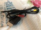 Official Microsoft XBOX 360 Composite TV AV Cable Lead and scart adaptor 