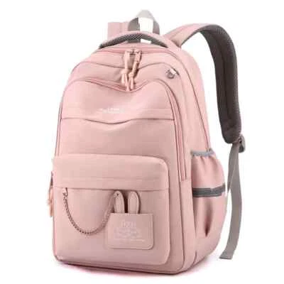 Mochila Escolar Niñas Niños Mochila Escolar Niños Rosa Bolsa Estudiantes Mochila Foto 1 de 4