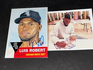 Luis Robert Chicago White Sox Autographed Signed 2020 Topps Living Set