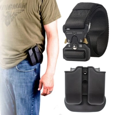 9mm Magazine Holster Double Stack Mag Holder with Paddle 9mm .Magazine Pouch - Image 1 of 4