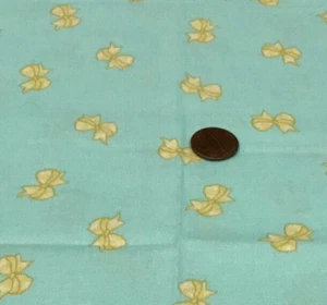 Yellow Bows Scattered on Mint Green * Michael Miller * 100% Cotton * 21" x 8" - Picture 1 of 4