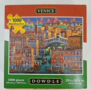 Puzzle Dowdle Folk Art 1000 piezas VENECIA 19x26"" póster incluido - Imagen 1 de 4