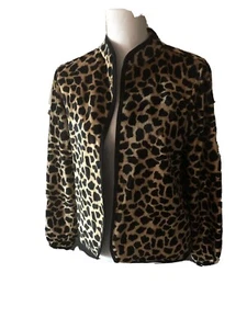 Leopard Dress Jacket Formal - Fully Lined - Size Small - Picture 1 of 9