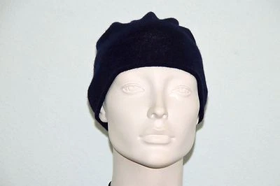 Женская вязаная шляпа HUGO BOSS, 100% кашемир, открытая синяя - Изображение 1 из 4