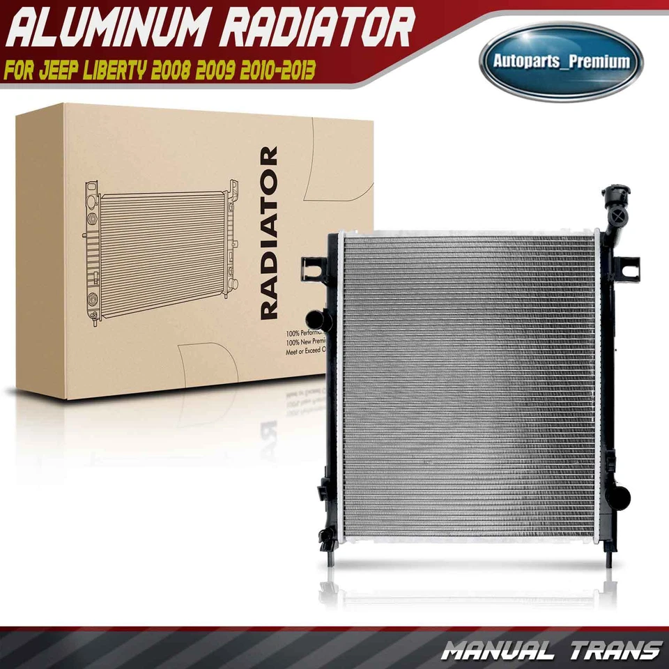 Radiador sin enfriador de aceite para Jeep Liberty 2008 2009 2010 2011 2012 2013 V6 3,7 L Foto 1 de 4