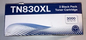 2 Stück TN830XL Toner kompatibel für Brother TN830 XL DCP-L2640DW HL-L2465 MFC-L2820 - Bild 1 von 4