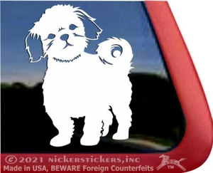Shih Tzu Puppy High Quality Vinyl Dog Window Decal Sticker - Bild 1 von 3