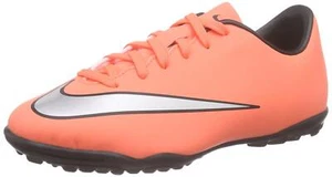 Nike JR MERCURIAL VICTORY V TF Orange/Silver Turf Soccer Shoes Little Kid 1y - Picture 1 of 1