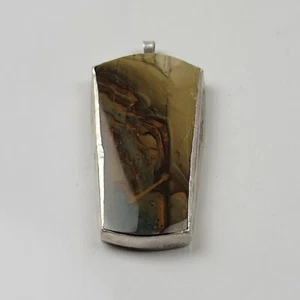 Custom Handmade Cabachone Stone Inlay Sterling Silver Bezels 2 Inches - Picture 1 of 9