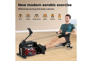 Centra Water Resistance Rowing Machine Full Body Cardio Fitness Equipment Home - Picture 1 of 10