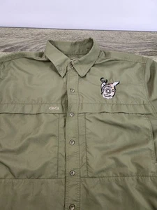 Game Guard Outdoor Vented Shirt Men's 2XL Green Short Sleeve Hunting - Picture 1 of 8