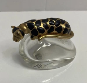 Adesivo bottiglia profumo BEVERLY HILLS Gale Hayman Leopard sul fondo vuoto - Foto 1 di 5