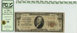 1929 Ty.1 $10 New York New York National PCGS F10 Ch#13193 GCC Gold - Picture 1 of 3