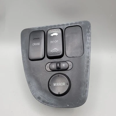 2002-2006 Acura RSX interruptor de espelho conjunto de botão teto solar preto painel de cruzeiro fabricante de equipamento original - Imagem 1 de 4