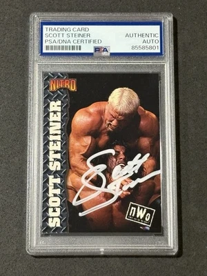 SCOTT STEINER 1999 TOPPS WCW/NWO NITRO SIGNED AUTOGRAPHED CARD PSA/DNA CERTIFIED - Image 1 of 2