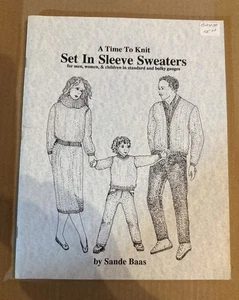 Machine Knitting Pattern Book - Set In Sleeve Sweaters by A Time To Knit (1990) - Picture 1 of 2