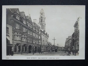 Essex Colchester HIGH STREET Looking West c1909 RP Postcard by Hunts - Picture 1 of 3