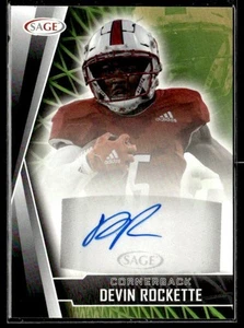 L10,894 - 2022 SAGE HIT Autographs Black #ADR4 Devin Rockette - Picture 1 of 2