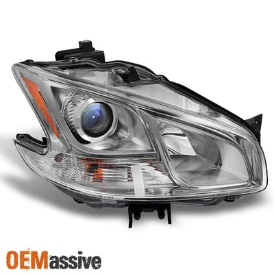 Fits 09-15 Maxima Sedan Halogen Type Projector Headlight Passenger Replacement - Image 1 of 4