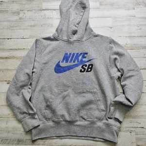 Nike SB Youth M 10-12 Gray Hoodie Sweatshirt Skater Skateboarding Kids Boys - Picture 1 of 5