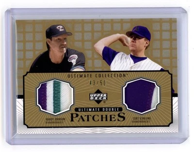 Ultimate Collection Randy Johnson Curt Schilling 2002 doble juego parche usado/50 Foto 1 de 2