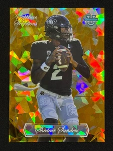 2023 Bowman U Chrome Sapphire Selections Shedeur Sanders #SS-2 Gold /50 RC - Picture 1 of 2