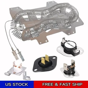 For Samsung DV42H5200EP/A3 DV42H5200EW/A3 DV448AEW/XAA Dryer Heating Element Kit - Picture 1 of 6