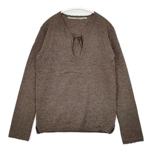 45R/45rpm Pullover wool Sweater knit Brown 5-1023T∞ - Picture 1 of 8