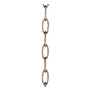Livex Lighting Accessories Vintage Gold Leaf 3' Standard Decorative Chain - Picture 1 of 3