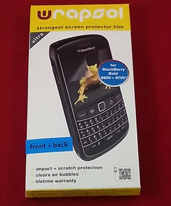 Wrapsol UPHBB012 Película protectora de pantalla más fuerte para Blackberry Bold 9650 + 9700 - Imagen 1 de 2