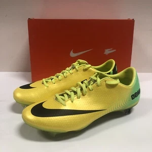 Nike Mercurial Vapor IX FG RARE 555605-703 Yellow Green Soccer Cleats BNIB - Picture 1 of 9