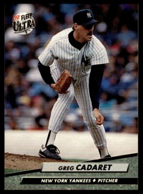 1992 Fleer Ultra #404 Greg Cadaret New York Yankees - Image 1 of 2