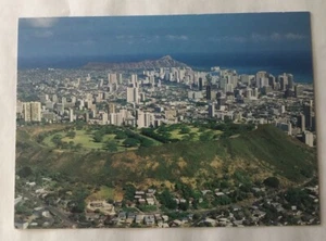 Aerial View Diamond Head, Waikiki & Honolulu, Hawaii. Postcard (H2) - Picture 1 of 2