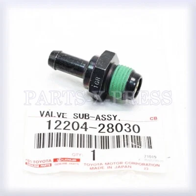 12204-28030 GENUINE OEM TOYOTA LEXUS HS250H SCION TC XB VENTILATION VALVE PCV - Image 1 of 4
