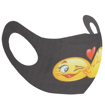 Kissing Emojis in Love Gesichtsmaske/Abdeckung - Bild 1 von 2