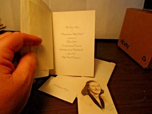 Vintage Shippensburg High School Graduation Announcement 1950 PA & Senior Photo - Bild 1 von 3