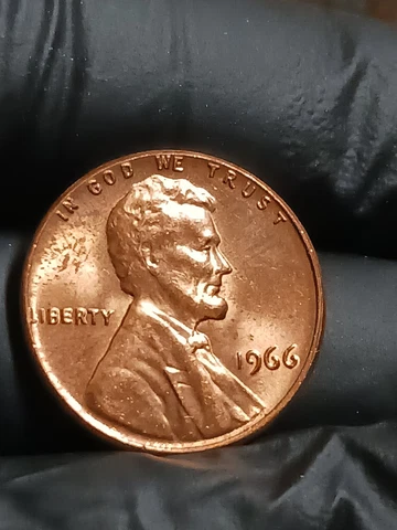 1966 penny no mint - RED-RD- DDO FS-101   "L" on rim error Cover
