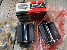PHILLIPS VINTAGE BIKE BICYCLE PEDALS 1/2 THREADS BOTH RH PEDALS NOS MADE ENGLAND