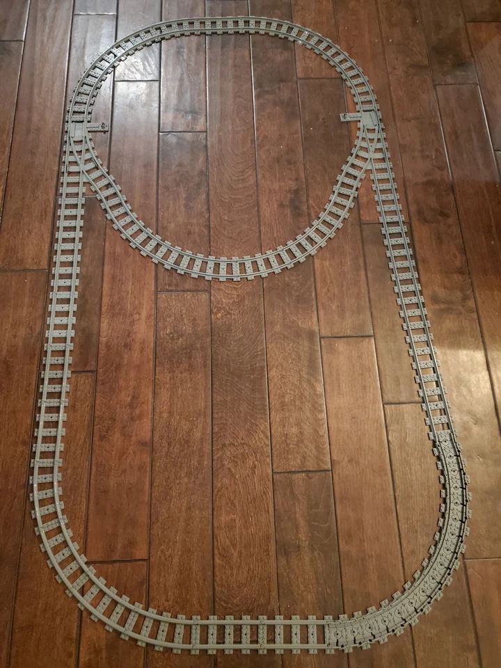 Lego Plástico Tren Pista 48 Recto y Curvo Interruptor Pista Flexible Foto 1 de 4