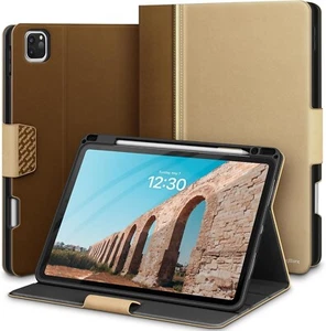 KingBlanc Case for iPad Pro 13 inch (2024, M4) with Pencil Holder Beige - Picture 1 of 9