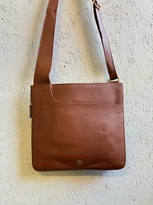 RADLEY карманы расширяемый молнии верхний кожаный большой через плечо сумка - коричневый (дефектный) - Изображение 1 из 4